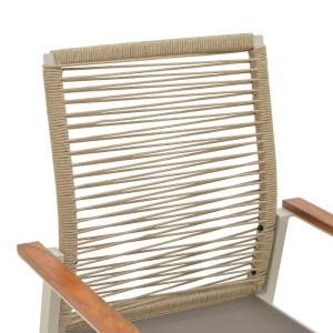 pak-404-000031-5 ΠΟΛΥΘΡΟΝΑ AEGEAN PAKOWORLD ΣΤΟΙΒΑΖΟΜΕΝΗ -TEAK- ΑΛΟΥΜΙΝΙΟ Κ TEXTLINE ΣΕ ΚΡΕΜ-PE ΣΧΟΙΝΙ ΣΕ ΦΥΣΙΚΗ ΑΠΟΧΡΩΣΗ 57X64X87ΕΚ