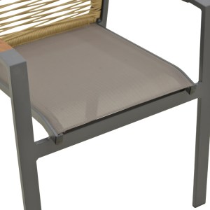 pak-404-000032-8 ΠΟΛΥΘΡΟΝΑ AEGEAN PAKOWORLD ΣΤΟΙΒΑΖΟΜΕΝΗ TEAK-PE ΣΧΟΙΝΙ ΣΕ ΦΥΣΙΚΗ - ΑΛΟΥΜΙΝΙΟ Κ TEXTLINE ΣΕ ΑΝΘΡΑΚΙ ΑΠΟΧΡΩΣΗ 57X64X87ΕΚ