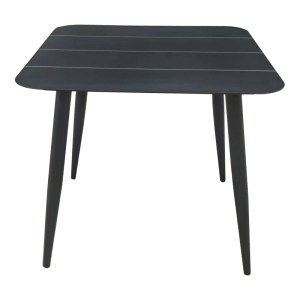 pak-404-000034-1 ΤΡΑΠΕΖΙ VISTA PAKOWORLD ΑΛΟΥΜΙΝΙΟ ΣΕ ΜΑΥΡΗ ΑΠΟΧΡΩΣΗ 80X80X72ΕΚ