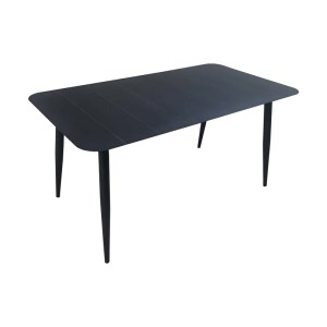 pak-404-000037 ΤΡΑΠΕΖΙ VISTA PAKOWORLD ΑΛΟΥΜΙΝΙΟ ΣΕ ΜΑΥΡΗ ΑΠΟΧΡΩΣΗ 120X70X72ΕΚ