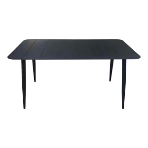 pak-404-000041-1 ΤΡΑΠΕΖΙ VISTA PAKOWORLD ΑΛΟΥΜΙΝΙΟ ΣΕ ΜΑΥΡΗ ΑΠΟΧΡΩΣΗ 150X80X72ΕΚ