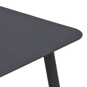 pak-404-000041-3 ΤΡΑΠΕΖΙ VISTA PAKOWORLD ΑΛΟΥΜΙΝΙΟ ΣΕ ΜΑΥΡΗ ΑΠΟΧΡΩΣΗ 150X80X72ΕΚ