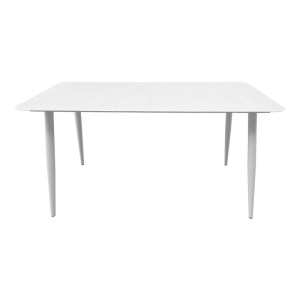 pak-404-000042-1 ΤΡΑΠΕΖΙ VISTA PAKOWORLD ΑΛΟΥΜΙΝΙΟ ΣΕ ΛΕΥΚΗ ΑΠΟΧΡΩΣΗ 150X80X72ΕΚ