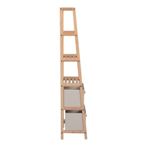 pak-408-000005-2 ΡΑΦΙΕΡΑ ΔΑΠΕΔΟΥ ΜΕ ΣΥΡΤΑΡΙΑ WOLEN PAKOWORLD ΞΥΛΟ ΕΛΑΤΟΥ-ΥΦΑΣΜΑ ΣΕ ΦΥΣΙΚΗ-ΜΠΕΖ ΑΠΟΧΡΩΣΗ 42X27.5X139ΕΚ