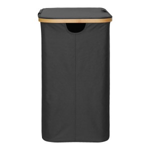pak-408-000019-2 ΚΑΛΑΘΙ ΑΠΛΥΤΩΝ LODGE PAKOWORLD ΜΠΑΜΠΟΥ-ΥΦΑΣΜΑ ΣΕ ΓΚΡΙ ΑΠΟΧΡΩΣΗ 54X33X60ΕΚ