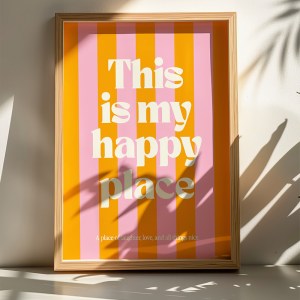 pak-409-000068 ΠΙΝΑΚΑΣ HAPPO PAKOWORLD ΜΕ ΨΗΦΙΑΚΗ ΕΚΤΥΠΩΣΗ ΚΑΙ ΠΛΑΙΣΙΟ 33X1.5X48ΕΚ