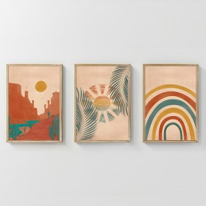 pak-409-000182 ΠΙΝΑΚΑΣ DELEA PAKOWORLD ΤΡΙΠΤΥΧΟΣ ΜΕ ΨΗΦΙΑΚΗ ΕΚΤΥΠΩΣΗ ΚΑΙ ΠΛΑΙΣΙΟ 33X1.5X48ΕΚ