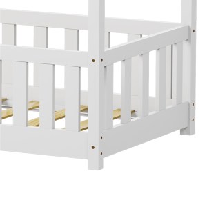 pak-412-000007-6 ΠΑΙΔΙΚΟ ΚΡΕΒΑΤΙ BAMBIE ΜΕ ΚΙΓΚΛΙΔΩΜΑ Τ. MONTESSORI PAKOWORLD ΞΥΛΟ ΠΕΥΚΟΥ ΛΕΥΚΟ 70X140ΕΚ