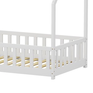 pak-412-000009-6 ΠΑΙΔΙΚΟ ΚΡΕΒΑΤΙ BAMBIE ΜΕ ΚΙΓΚΛΙΔΩΜΑ Τ. MONTESSORI PAKOWORLD ΞΥΛΟ ΠΕΥΚΟΥ ΛΕΥΚΟ 90X190ΕΚ