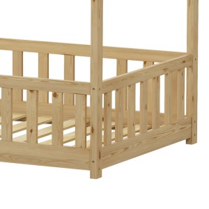 pak-412-000010-5 ΠΑΙΔΙΚΟ ΚΡΕΒΑΤΙ BAMBIE ΜΕ ΚΙΓΚΛΙΔΩΜΑ Τ. MONTESSORI PAKOWORLD ΞΥΛΟ ΠΕΥΚΟΥ ΣΕ ΦΥΣΙΚΗ ΑΠΟΧΡΩΣΗ 90X190ΕΚ