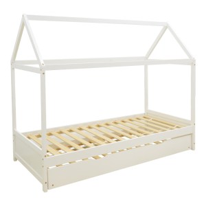 pak-412-000013-1 ΠΑΙΔΙΚΑ ΚΡΕΒΑΤΙΑ DREAMHOUSE Τ. ΜONTESSORI PAKOWORLD ΞΥΛΟ ΠΕΥΚΟΥ ΛΕΥΚΟ 90X190ΕΚ