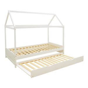 pak-412-000013-2 ΠΑΙΔΙΚΑ ΚΡΕΒΑΤΙΑ DREAMHOUSE Τ. ΜONTESSORI PAKOWORLD ΞΥΛΟ ΠΕΥΚΟΥ ΛΕΥΚΟ 90X190ΕΚ