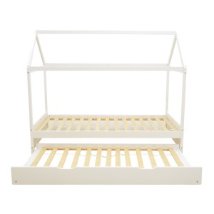 pak-412-000013-4 ΠΑΙΔΙΚΑ ΚΡΕΒΑΤΙΑ DREAMHOUSE Τ. ΜONTESSORI PAKOWORLD ΞΥΛΟ ΠΕΥΚΟΥ ΛΕΥΚΟ 90X190ΕΚ