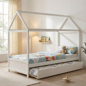 pak-412-000013 ΠΑΙΔΙΚΑ ΚΡΕΒΑΤΙΑ DREAMHOUSE Τ. ΜONTESSORI PAKOWORLD ΞΥΛΟ ΠΕΥΚΟΥ ΛΕΥΚΟ 90X190ΕΚ