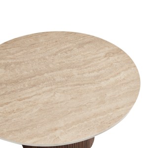 pak-413-000006-3 ΤΡΑΠΕΖΙ ΣΑΛΟΝΙΟΥ SIKULU PAKOWORLD MDF ΚΑΡΥΔΙ - ΜΠΕΖ ΟΨΗ ΤΡΑΒΕΡΤΙΝΑΣ Φ80X40ΕΚ