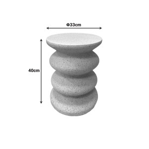 pak-414-000014-2 ΒΟΗΘΗΤΙΚΟ ΤΡΑΠΕΖΙ FENFEN PAKOWORLD MGO ΕΚΡΟΥ Φ33X40ΕΚ