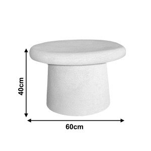 pak-415-000008-2 ΤΡΑΠΕΖΙ ΣΑΛΟΝΙΟΥ HERONA PAKOWORLD MDF ΛΕΥΚΟ Φ60X40ΕΚ