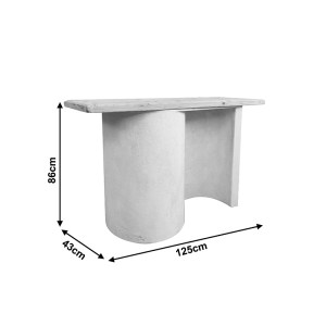 pak-415-000012-4 ΚΟΝΣΟΛΑ JECKIE PAKOWORLD ΞΥΛΟ ΕΛΑΤΟΥ-MDF OAK-ΛΕΥΚΟ 120X38X80ΕΚ