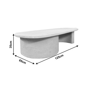 pak-415-000014-4 ΤΡΑΠΕΖΙ ΣΑΛΟΝΙΟΥ VERVEN PAKOWORLD MDF ΛΕΥΚΟ 120X60X32ΕΚ