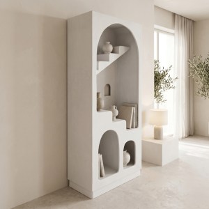 pak-415-000018 ΒΙΒΛΙΟΘΗΚΗ-ΡΑΦΙΕΡΑ BOOLTEN PAKOWORLD MDF ΛΕΥΚΟ 80X38X190ΕΚ