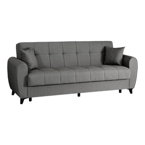 pak-418-000015-1 ΚΑΝΑΠΕΣ ΚΡΕΒΑΤΙ ΤΡΙΘΕΣΙΟΣ LINCOLN PAKOWORLD ΜΕ ΑΠΟΘΗΚΕΥΤΙΚΟ ΧΩΡΟ ΑΝΘΡΑΚΙ ΥΦΑΣΜΑ 226X84X93ΕΚ