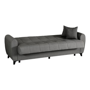 pak-418-000015-3 ΚΑΝΑΠΕΣ ΚΡΕΒΑΤΙ ΤΡΙΘΕΣΙΟΣ LINCOLN PAKOWORLD ΜΕ ΑΠΟΘΗΚΕΥΤΙΚΟ ΧΩΡΟ ΑΝΘΡΑΚΙ ΥΦΑΣΜΑ 226X84X93ΕΚ