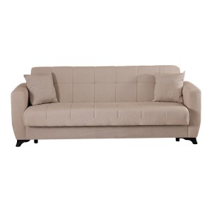 pak-418-000016-4 ΚΑΝΑΠΕΣ ΚΡΕΒΑΤΙ ΤΡΙΘΕΣΙΟΣ MODESTO PAKOWORLD ΜΕ ΑΠΟΘΗΚΕΥΤΙΚΟ ΧΩΡΟ ΚΡΕΜ ΥΦΑΣΜΑ 213X84X86ΕΚ