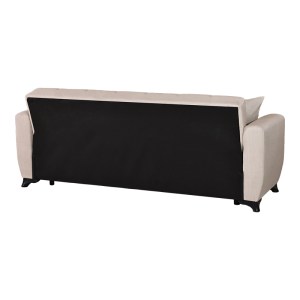 pak-418-000016-5 ΚΑΝΑΠΕΣ ΚΡΕΒΑΤΙ ΤΡΙΘΕΣΙΟΣ MODESTO PAKOWORLD ΜΕ ΑΠΟΘΗΚΕΥΤΙΚΟ ΧΩΡΟ ΚΡΕΜ ΥΦΑΣΜΑ 213X84X86ΕΚ