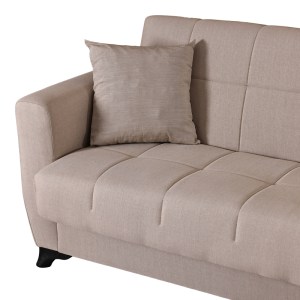 pak-418-000016-6 ΚΑΝΑΠΕΣ ΚΡΕΒΑΤΙ ΤΡΙΘΕΣΙΟΣ MODESTO PAKOWORLD ΜΕ ΑΠΟΘΗΚΕΥΤΙΚΟ ΧΩΡΟ ΚΡΕΜ ΥΦΑΣΜΑ 213X84X86ΕΚ