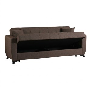 pak-418-000019-2 ΚΑΝΑΠΕΣ ΚΡΕΒΑΤΙ ΤΡΙΘΕΣΙΟΣ MODESTO PAKOWORLD ΜΕ ΑΠΟΘΗΚΕΥΤΙΚΟ ΧΩΡΟ ΚΑΦΕ ΥΦΑΣΜΑ 213X84X86ΕΚ