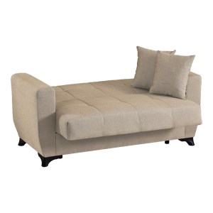 pak-418-000020-3 ΚΑΝΑΠΕΣ ΚΡΕΒΑΤΙ ΔΙΘΕΣΙΟΣ MODESTO PAKOWORLD ΜΕ ΑΠΟΘΗΚΕΥΤΙΚΟ ΧΩΡΟ ΚΡΕΜ ΥΦΑΣΜΑ 153X84X86ΕΚ