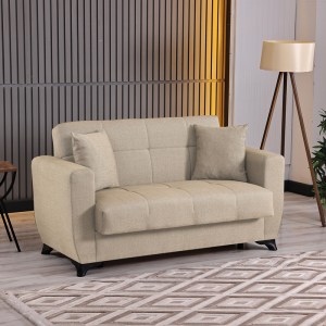 pak-418-000020 ΚΑΝΑΠΕΣ ΚΡΕΒΑΤΙ ΔΙΘΕΣΙΟΣ MODESTO PAKOWORLD ΜΕ ΑΠΟΘΗΚΕΥΤΙΚΟ ΧΩΡΟ ΚΡΕΜ ΥΦΑΣΜΑ 153X84X86ΕΚ