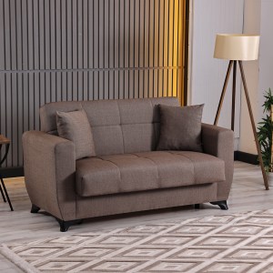pak-418-000023 ΚΑΝΑΠΕΣ ΚΡΕΒΑΤΙ ΔΙΘΕΣΙΟΣ MODESTO PAKOWORLD ΜΕ ΑΠΟΘΗΚΕΥΤΙΚΟ ΧΩΡΟ ΚΑΦΕ ΥΦΑΣΜΑ 153X84X86ΕΚ