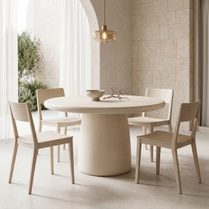 pak-419-000013 ΤΡΑΠΕΖΙ COCEDO PAKOWORLD MGO ΚΡΕΜ Φ120X76ΕΚ