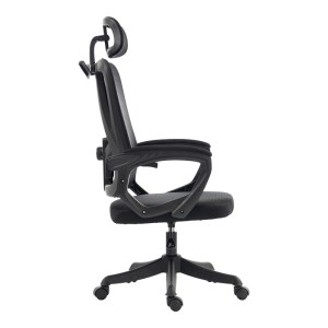 pak-420-000004-3 ΚΑΡΕΚΛΑ ΓΡΑΦΕΙΟΥ ΔΙΕΥΘΥΝΤΗ EXETER PAKOWORLD MESH ΧΡΩΜΑ ΜΑΥΡΟ 50X58X119-129ΕΚ