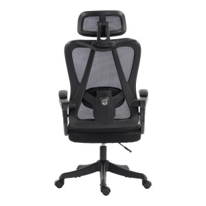 pak-420-000004-6 ΚΑΡΕΚΛΑ ΓΡΑΦΕΙΟΥ ΔΙΕΥΘΥΝΤΗ EXETER PAKOWORLD MESH ΧΡΩΜΑ ΜΑΥΡΟ 50X58X119-129ΕΚ