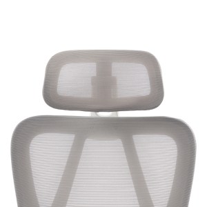 pak-420-000005-7 ΚΑΡΕΚΛΑ ΓΡΑΦΕΙΟΥ ΔΙΕΥΘΥΝΤΗ EXETER PAKOWORLD ΛΕΥΚΗ - MESH ΓΚΡΙ 50X58X119-129ΕΚ