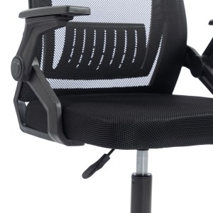 pak-420-000006-7 ΚΑΡΕΚΛΑ ΓΡΑΦΕΙΟΥ ΕΡΓΑΣΙΑΣ PENZA PAKOWORLD MESH ΧΡΩΜΑ ΜΑΥΡΟ 48X58X92-102ΕΚ