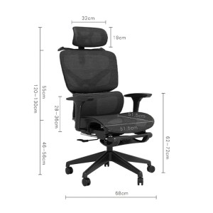 pak-420-000012-12 ΚΑΡΕΚΛΑ ΓΡΑΦΕΙΟΥ ΔΙΕΥΘΥΝΤΗ VIGO PAKOWORLD MESH ΧΡΩΜΑ ΜΑΥΡΟ 52X70X118-124ΕΚ