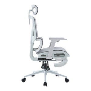 pak-420-000015-3 ΚΑΡΕΚΛΑ ΓΡΑΦΕΙΟΥ ΔΙΕΥΘΥΝΤΗ VIGO PAKOWORLD ΛΕΥΚΟ- MESH ΓΚΡΙ 52X70X118-124ΕΚ