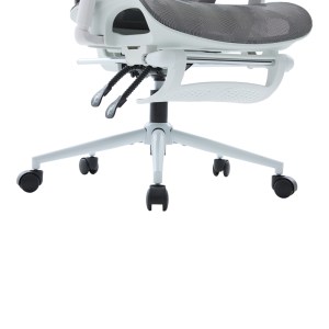 pak-420-000015-8 ΚΑΡΕΚΛΑ ΓΡΑΦΕΙΟΥ ΔΙΕΥΘΥΝΤΗ VIGO PAKOWORLD ΛΕΥΚΟ- MESH ΓΚΡΙ 52X70X118-124ΕΚ