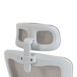 pak-420-000019-7 ΚΑΡΕΚΛΑ ΓΡΑΦΕΙΟΥ ΔΙΕΥΘΥΝΤΗ MAINZ PAKOWORLD ΛΕΥΚΗ MESH ΓΚΡΙ 50X60X112-122ΕΚ