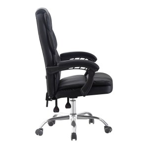 pak-421-000002-2 ΚΑΡΕΚΛΑ ΓΡΑΦΕΙΟΥ ΔΙΕΥΘΥΝΤΗ SANEMA PAKOWORLD PU ΜΑΥΡΟ 62X67X112-122ΕΚ