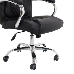 pak-421-000007-6 ΚΑΡΕΚΛΑ ΓΡΑΦΕΙΟΥ ΔΙΕΥΘΥΝΤΗ STOLDI PAKOWORLD PU ΜΑΥΡΟ 62.5X70X113-121ΕΚ