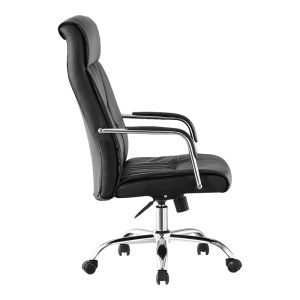 pak-421-000009-2 ΚΑΡΕΚΛΑ ΓΡΑΦΕΙΟΥ ΔΙΕΥΘΥΝΤΗ BIANI PAKOWORLD PU ΜΑΥΡΟ 56X70X107-115ΕΚ