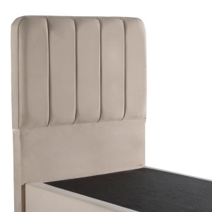 pak-424-000022-4 ΚΡΕΒΑΤΙ ΜΟΝΟ LUNDA PAKOWORLD ΚΡΕΜ ΒΕΛΟΥΔΟ 90X200ΕΚ