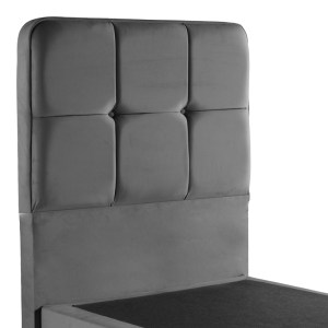 pak-424-000025-4 ΚΡΕΒΑΤΙ ΜΟΝΟ PUNTO PAKOWORLD ΑΝΘΡΑΚΙ ΒΕΛΟΥΔΟ 90X200ΕΚ