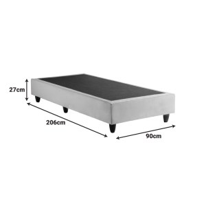 pak-424-000027-5 ΚΡΕΒΑΤΙ ΜΟΝΟ ΥΠΟΣΤΡΩΜΑ PAKDA PAKOWORLD ΑΝΘΡΑΚΙ ΒΕΛΟΥΔΟ 90X200ΕΚ