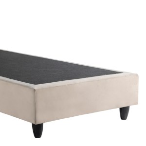 pak-424-000028-4 ΚΡΕΒΑΤΙ ΜΟΝΟ ΥΠΟΣΤΡΩΜΑ PAKDA PAKOWORLD ΚΡΕΜ ΒΕΛΟΥΔΟ 90X200ΕΚ