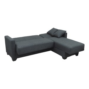 pak-436-000002-1 ΓΩΝΙΑΚΟΣ ΚΑΝΑΠΕΣ KΡΕΒΑΤΙ ΑΝΑΣΤΡΕΨΙΜΟΣ ΜΕ ΑΠΟΘΗΚΕΥΤΙΚΟ ΧΩΡΟ STASHIO PAKOWORLD ΑΝΘΡΑΚΙ ΥΦΑΣΜΑ 202X143X84ΕΚ